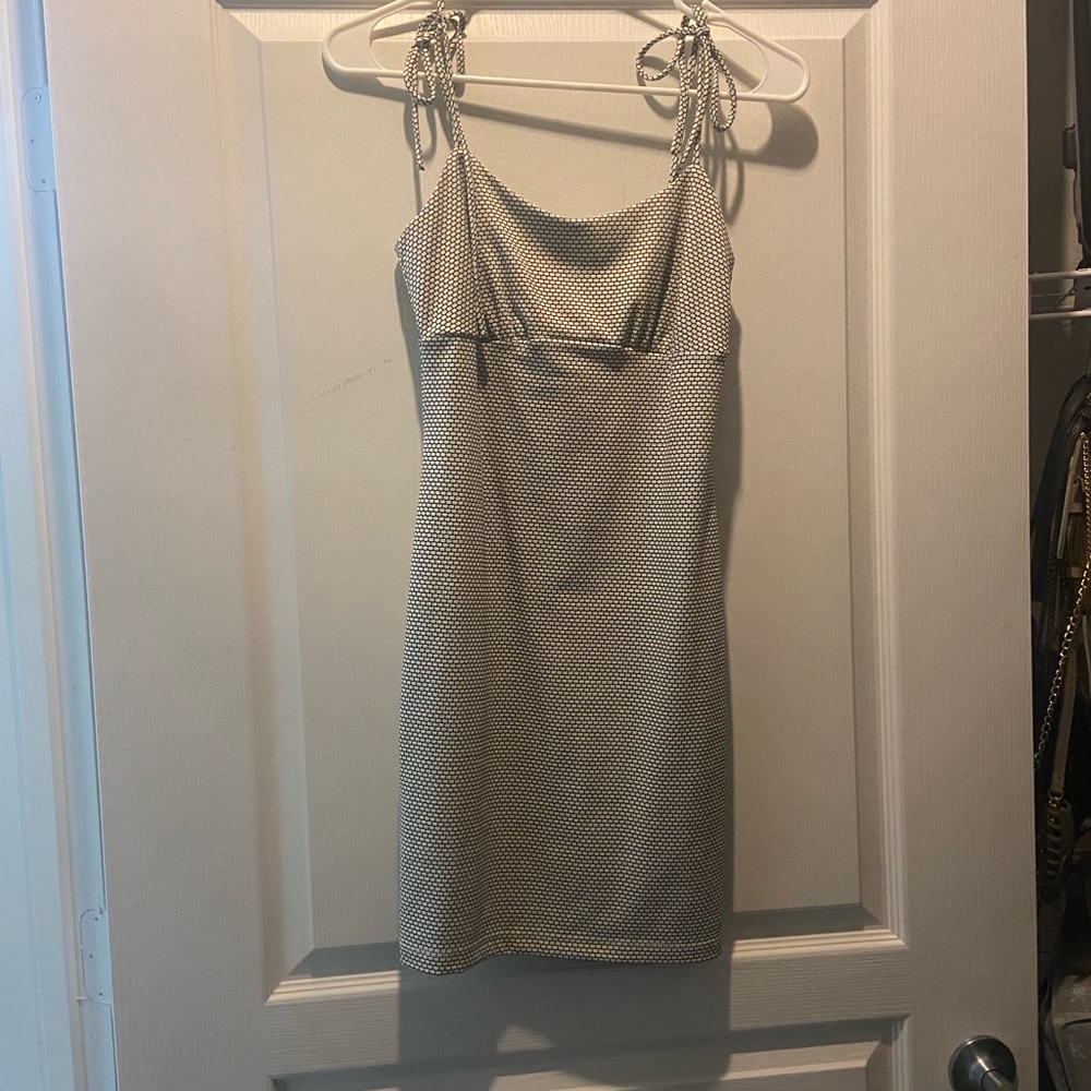 Audrey 3+1 mini dress black and white size small